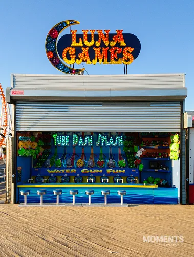 Luna Games Water Gun Stand at Coney Island
