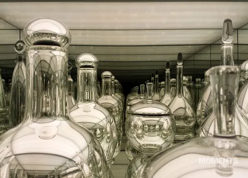 Scandinavian Modernism Mirrored and Reflected Infinitely Art Installation