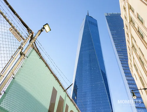 Low angle view of One World Trade Center