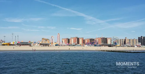 Coney Island Beach and Amusement Park Skyline