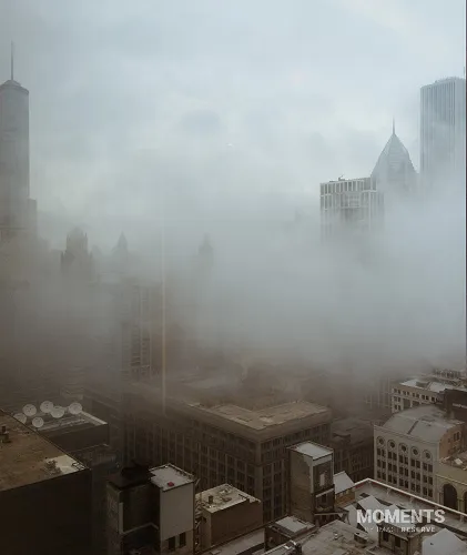 Low Clouds Over Gloomy Chicago