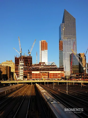 Hudson Yards Construction Over the West Side Yard, Manhattan