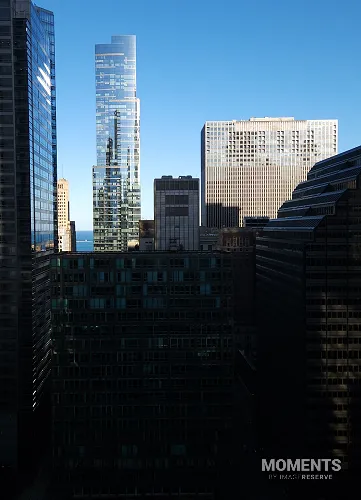 Urban View of Chicago Skyscrapers