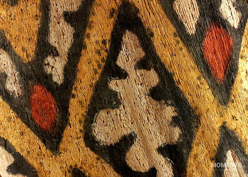 Fragment of a Tribal Wooden Shield