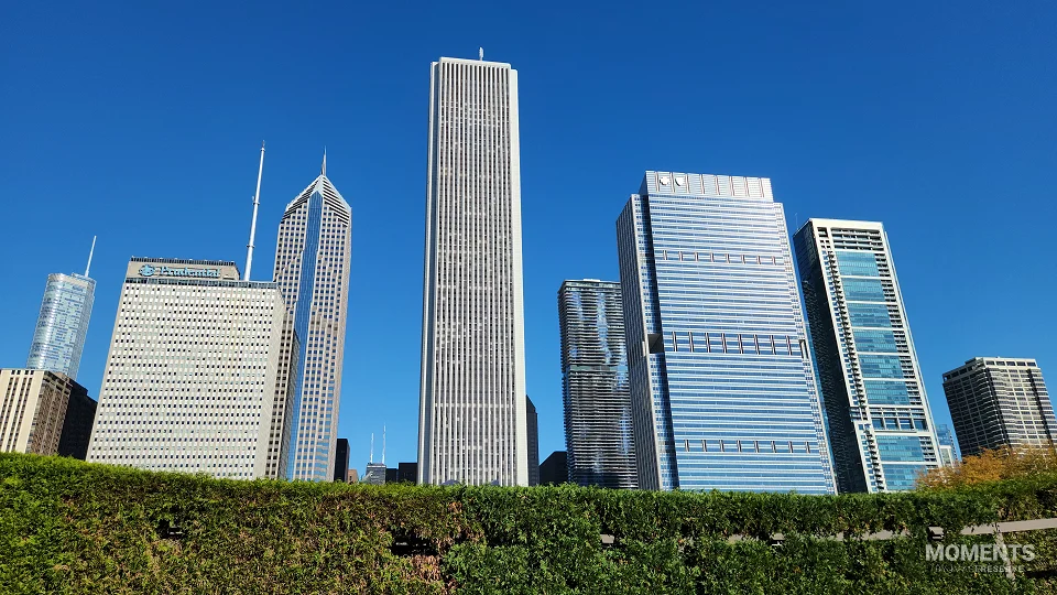 Chicago Skyline View from Millennium Park