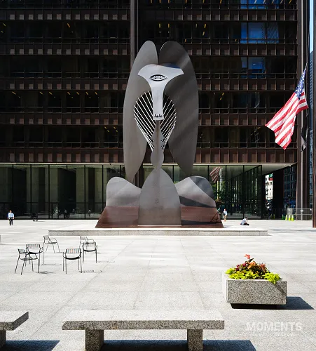 The Chicago Picasso Sculpture in Daley Plaza