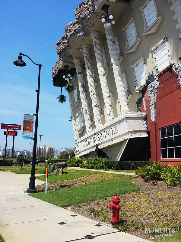 Upside down WonderWorks building in Panama City Beach, Florida
